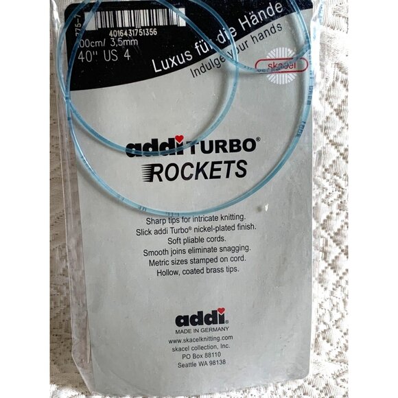 Addi Turbo Rockets Circular Knitting Needle 24 inch US4 - New - Picture 9 of 11